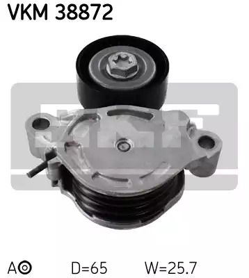 Натяжний ролик поліклінового ременя BMW X1, MINI MINI, SKF (VKM38872)