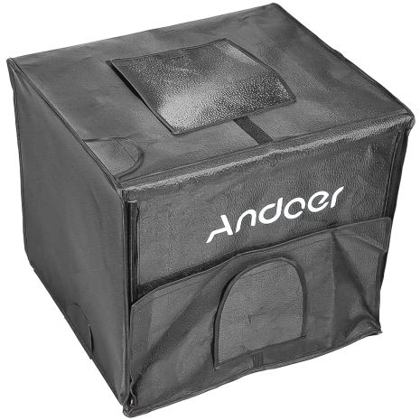 Переносной фотобокс с LED подсветкой Andoer LB-01 | Лайткуб для предметной съемки, 35х35х35 см