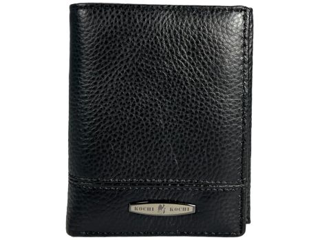 Чоловічий гаманець Kochi з натуральної шкіри K-8938-1 чорний