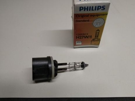 Лампа PHILIPS H27W/1 12V 27W PG13 (12059) (12059 C1)