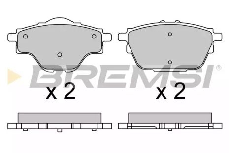 Комплект гальмівних колодок, дискове гальмо OPEL GRANDLAND, CITROËN C4, Bremsi (BP3625)