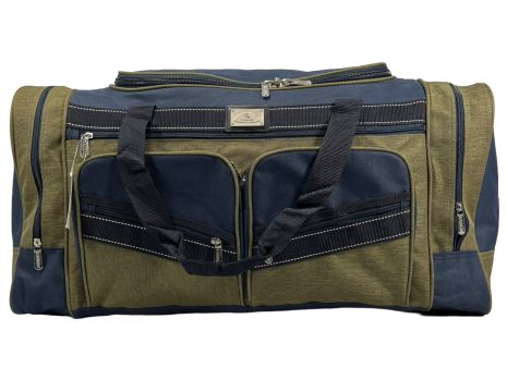 Дорожная сумка Kaiman 70 см на шесть отделений KM7004-3 черная с зеленым