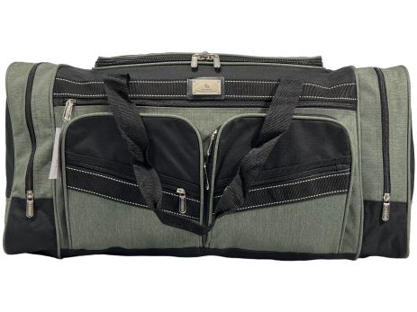 Дорожня сумка Kaiman 70 см на шість відділень KM7004-2 чорна з сірим