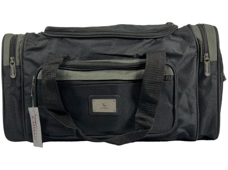 Дорожная сумка Kaiman 45 см на пять отделений KM4501-2 черная с серым