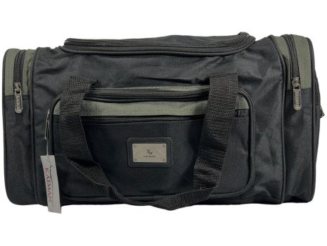Дорожня сумка Kaiman 45 см на п'ять відділеннь KM4501-2 чорна з сірим