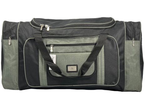 Дорожня сумка Kaiman 80 см на шість відділеннь KM8007-3 чорна з сірим