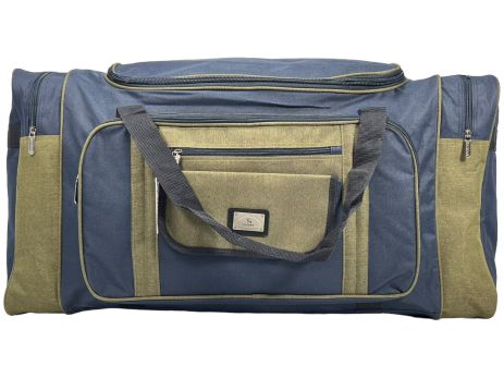 Дорожня сумка Kaiman 80 см на шість відділень KM8007-2 синя із зеленим