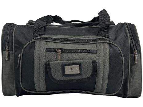 Дорожня сумка Kaiman 50 см на шість відділеннь KM5007-2 чорна з сірим