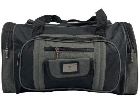 Дорожня сумка Kaiman 50 см на шість відділень KM5007-2 чорна з сірим
