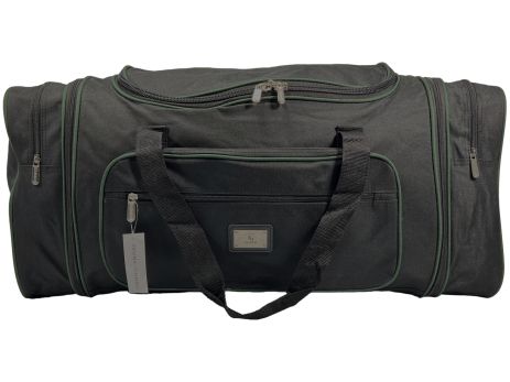 Дорожная сумка Kaiman 70-80 см на пять отделений KM7080-2 черная с зеленым
