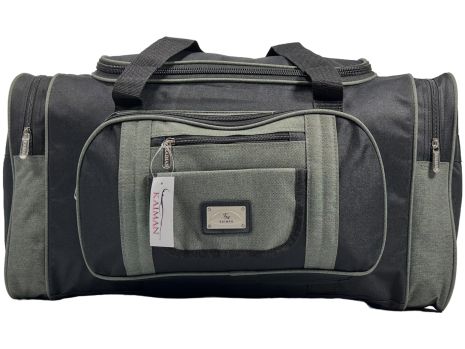 Дорожня сумка Kaiman 60 см на шість відділеннь KM6007-2 чорназ сірим