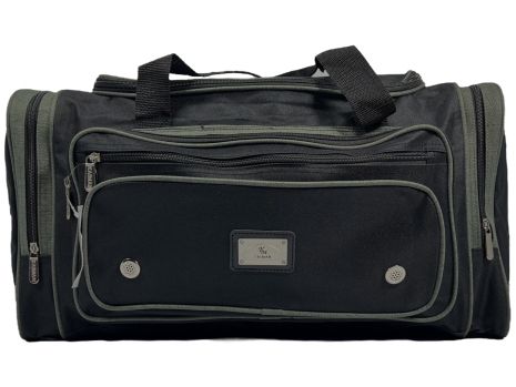 Дорожня сумка Kaiman 55 см на шість відділеннь KM5503-3 чорна з сірим