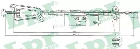 Трос ручного гальма NISSAN ALMERA, LPR (C0482B)