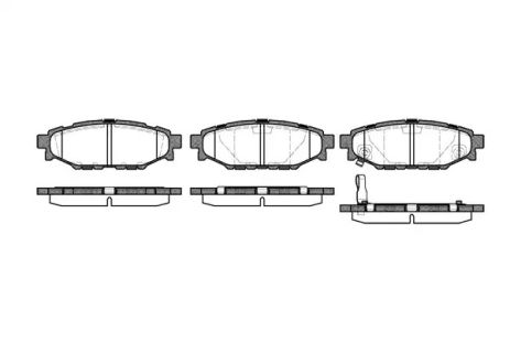 Комплект гальмівних колодок, дискове гальмо SUBARU FORESTER, REMSA (113601)