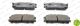 Комплект гальмівних колодок, дискове гальмо HOLDEN FRONTERA, ISUZU D-MAX, FERODO (FDB1017)