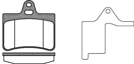 Комплект гальмівних колодок, дискове гальмо CITROËN C5, REMSA (083020)