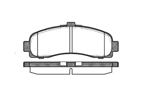 Комплект гальмівних колодок, дискове гальмо NISSAN MICRA, REMSA (043110)