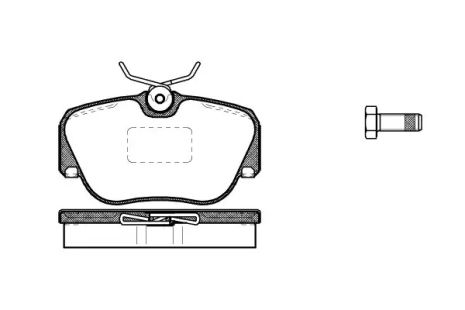 Комплект тормозных колодок, дисковый тормоз MERCEDES-BENZ 190, REMSA (028400)