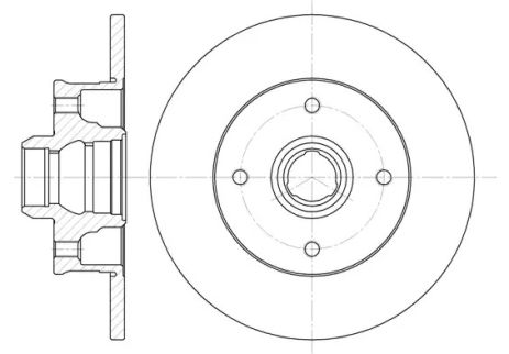 Диск гальмівний SEAT CORDOBA, VW GOLF, REMSA (602400)