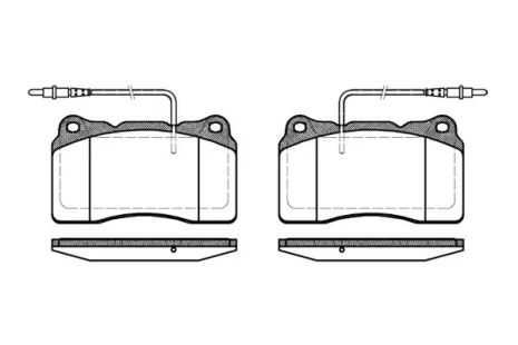 Комплект тормозных колодок, дисковый тормоз FIAT ULYSSE, LANCIA PHEDRA, REMSA (066614)