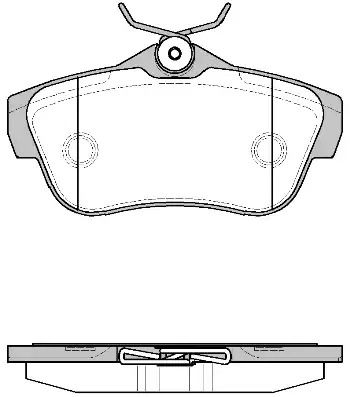 Комплект тормозных колодок, дисковый тормоз TOYOTA PROACE, FIAT SCUDO, REMSA (129900)