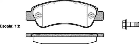 Комплект тормозных колодок, дисковый тормоз TOYOTA AURIS, FIAT DUCATO, REMSA (123800)