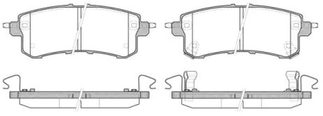 Комплект тормозных колодок, дисковый тормоз NISSAN PATROL, INFINITI QX80, WOKING (P1547302)