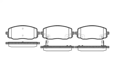 Комплект тормозных колодок, дисковый тормоз HYUNDAI i10, KIA PICANTO, REMSA (113302)