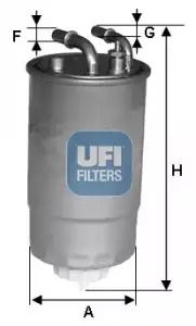 Фильтр топливный VAUXHALL CORSAVAN, OPEL CORSA, UFI (2409900)