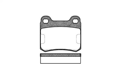 Комплект тормозных колодок, дисковый тормоз MERCEDES-BENZ E-CLASS, REMSA (015710)