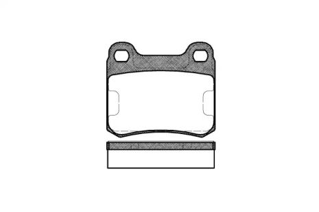 Комплект тормозных колодок, дисковый тормоз MERCEDES-BENZ E-CLASS, REMSA (015710)