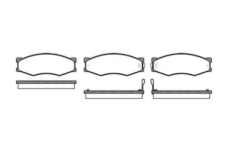 Комплект тормозных колодок, дисковый тормоз INFINITI M30, NISSAN VANETTE, REMSA (018402)