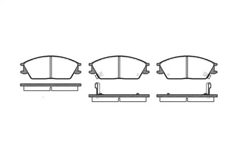 Комплект гальмівних колодок, дискове гальмо HYUNDAI ACCENT, HONDA ACCORD, REMSA (022402)