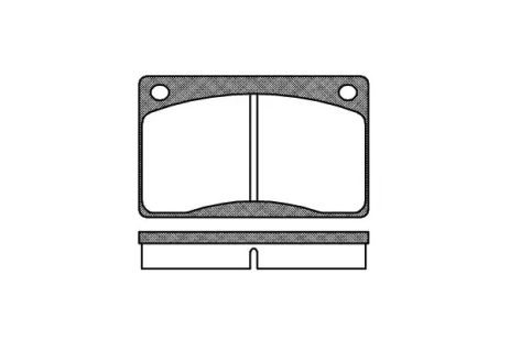 Комплект гальмівних колодок, дискове гальмо VOLVO 260, REMSA (004230)