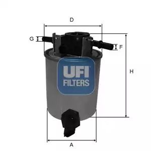 Фильтр топливный INFINITI Q70, UFI (2402001)