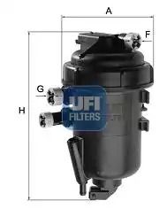 Фильтр топливный CHEVROLET CAPTIVA 2.0 VCDI, OPEL ANTARA 2.0 CDTI 06-10, UFI (5516300)