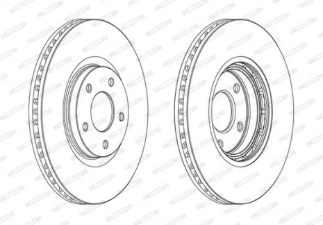 Диск гальмівний RENAULT KOLEOS, NISSAN JUKE, FERODO (DDF1724C)