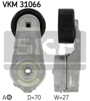 Натяжний ролик поліклінового ременя VW LT, SKF (VKM31066)
