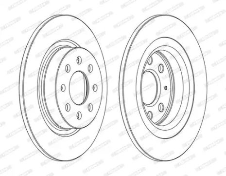 Диск гальмівний FIAT PUNTO, OPEL CORSA, FERODO (DDF1299C)