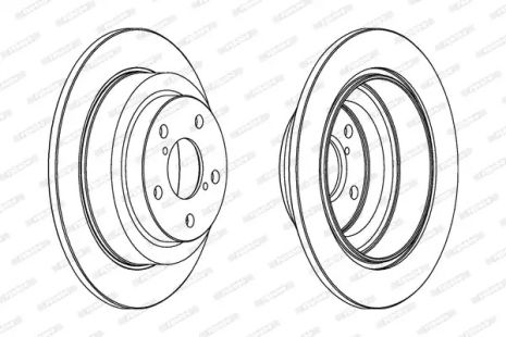 Диск гальмівний SUBARU LEGACY, FERODO (DDF678C)