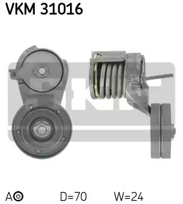 Натяжной ролик поликлинового ремня SEAT LEON, VW BORA, SKF (VKM31016)