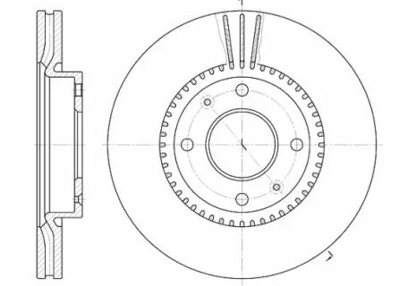 Диск гальмівний KIA MAGENTIS, HYUNDAI SONATA, REMSA (666810)