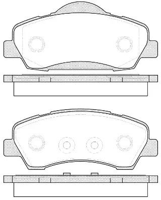Комплект тормозных колодок, дисковый тормоз PEUGEOT 308, CITROËN C4, REMSA (153000)
