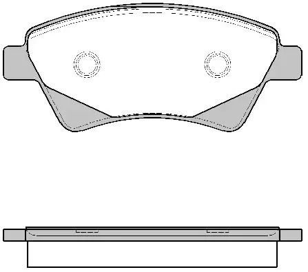Комплект гальмівних колодок, дискове гальмо RENAULT KANGOO, REMSA (097620)