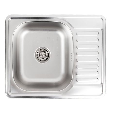 Кухонна мийка з нержавіючої сталі Platinum 5848 ДЕКОР (0,6/170 мм)
