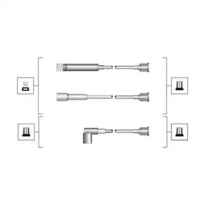 Комплект дротів запалення SUZUKI VITARA, OPEL ASTRA, MAGNETIMARELLI (941319170047)