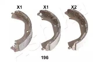 Комплект гальмівних колодок INFINITI QX4, NISSAN PICK, ASHIKA (5501196)