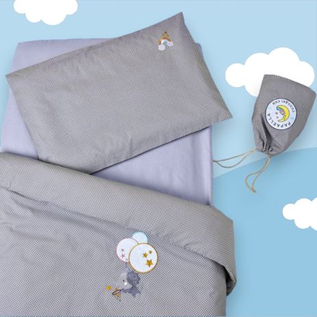 Комплект постельного белья для младенцев ТM PAPAELLA горошек серый (8-33347*002)
