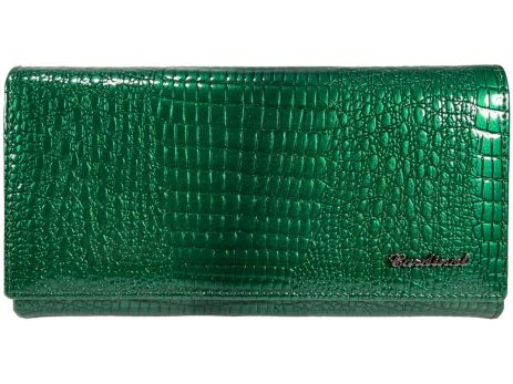 Жіночий гаманець Cardinal із лакованої шкіри C5242-5 зелений