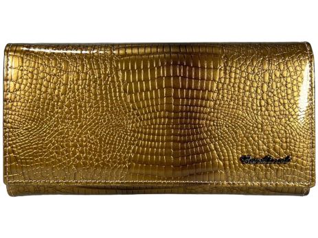 Жіночий гаманець Cardinal з лакованої шкіри C5241-5 золотий
